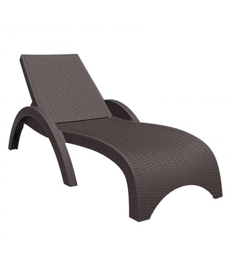 Ξαπλώστρα (73Χ187Χ44) FIJI BROWN, SIESTA