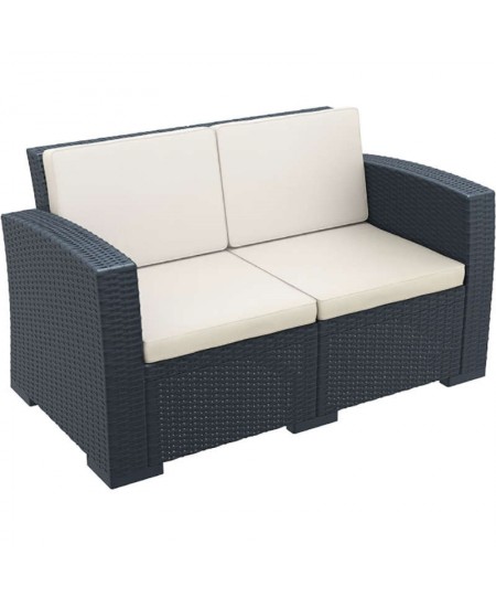 ΜΟΝΑΚΟ DARK GREY 2ΘΕΣ.ΚΑΝΑΠΕΣ ΜΕ ΜΑΞ. ΠΟΛ/ΝΙΟΥ