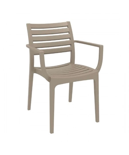 Σετ Τραπεζαρίας 7τμχ Ares Artemis Taupe 140Χ80Χ75εκ.