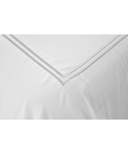 Σετ Παπλωματοθήκη Υπέρδιπλη 220x240 Satin Embroidered Classico 5-White