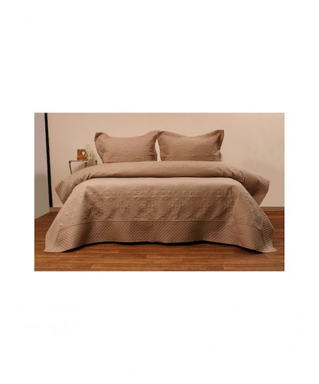 Σετ Κουβερτώριο μονό 160x240 Olivia Choco