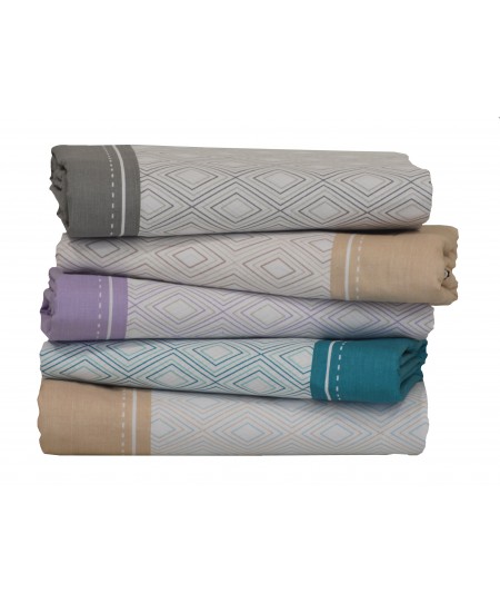 Σεντόνι Υπέρδιπλο Mε Λαστιχο 160x200+25 Mix & Match 85 Μπεζ