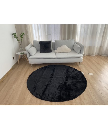 Χαλί Ροτόντα Φ160 Γουνάκι Felicity Black