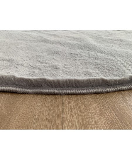 Χαλί Ροτόντα Φ160 Γουνάκι Felicity Silver Grey
