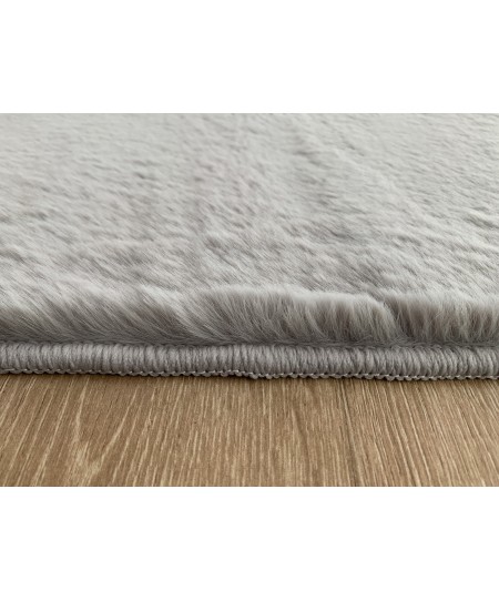 Χαλιά Σετ Κρεβατοκάμαρας 3 Τεμ Γουνάκι Felicity Silver Grey