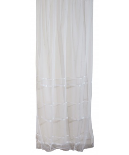Κουρτίνα με Τρέσα 280x270 Cuba 2 White