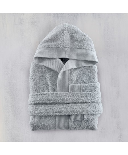 Μπουρνούζι παιδικό με κουκούλα (Νο 4-6) TWIST GREY, RYTHMOS HOME