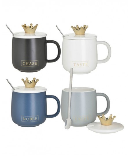 ΚΟΥΠΑ ΚΕΡΑΜΙΚΗ ΜΕ ΚΑΠΑΚΙ ΚΟΡΩΝΑ ΚΑΙ ΚΟΥΤΑΛΑΚΙ  350CC 13X9X12