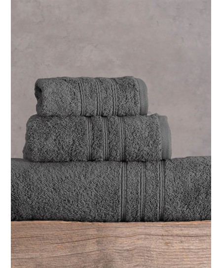 Πετσέτα χεριών (30Χ50) ARIA DARK GREY, RYTHMOS HOME