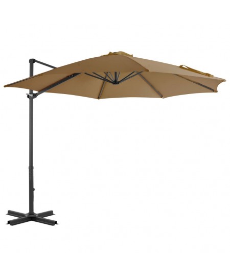 ΕΠΑΓΓΕΛΜΑΤΙΚΗ ΟΜΠΡΕΛΑ LUXURY ΑΛΟΥΜΙΝΙΟΥ ΠΛΑΪΝΟΥ ΙΣΤΟΥ ΚΑΙ ΔΙΑΜΕΤΡΟ 3.50X3.50ΜΠΕΖ ΣΚΟΥΡΟ UM-23