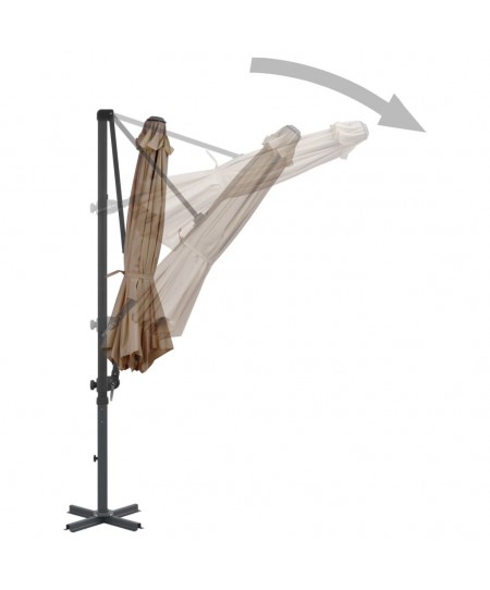 ΕΠΑΓΓΕΛΜΑΤΙΚΗ ΟΜΠΡΕΛΑ LUXURY ΑΛΟΥΜΙΝΙΟΥ ΠΛΑΪΝΟΥ ΙΣΤΟΥ ΚΑΙ ΔΙΑΜΕΤΡΟ 3.50X3.50ΜΠΕΖ ΣΚΟΥΡΟ UM-23