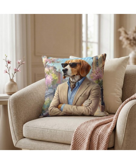 Διακοσμητική μαξιλαροθήκη (45Χ45) Beagle 101726, KELMA