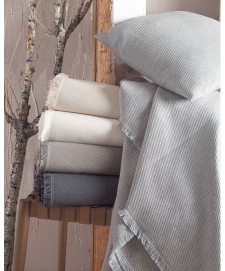 Διακοσμητική μαξιλαροθήκη (40Χ40) REVE ANTHRACITE, RYTHMOS HOME