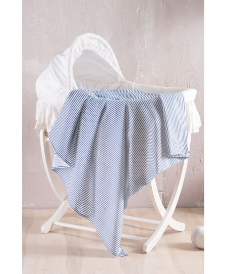 Σεντόνι Λίκνου (80Χ110) Symbol Motiv Blue, Rythmos Home