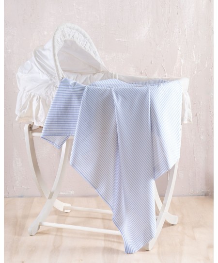 Σεντόνι Λίκνου (80Χ110) Symbol Motiv L.Blue, Rythmos Home