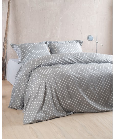 ΣΕΤ ΠΑΠΛΩΜΑΤΟΘΗΚΗ Υ/Δ (230Χ250) COQUETTE GREY, RYTHMOS HOME