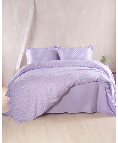 ΣΕΤ ΠΑΠΛΩΜΑΤΟΘΗΚΗ Υ/Δ (230Χ250) COQUETTE LILAC, RYTHMOS HOME