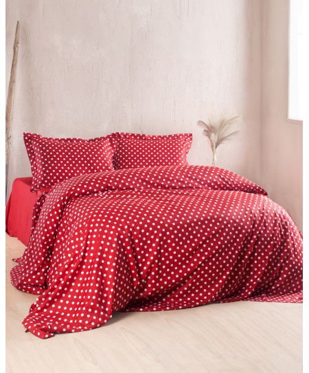 ΣΕΤ ΠΑΠΛΩΜΑΤΟΘΗΚΗ Υ/Δ (230Χ250) COQUETTE RED, RYTHMOS HOME