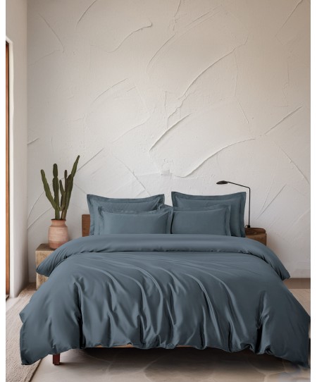 ΣΕΤ ΜΑΞΙΛΑΡΟΘΗΚΕΣ (50Χ70+5) GLACIER GREY BLUE, RYTHMOS HOME