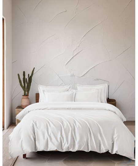 ΣΕΤ ΜΑΞΙΛΑΡΟΘΗΚΕΣ (50Χ70+5) GLACIER OFF WHITE, RYTHMOS HOME