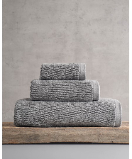 Σετ πετσέτες μπάνιου 3 τεμ. ESSENCE GREY (ΚΟΥΤΙ), RYTHMOS HOME