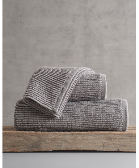 Σετ πετσέτες μπάνιου 3 τεμ. OPERA DARK GREY (ΣΑΚΟΥΛΑ), RYTHMOS HOME