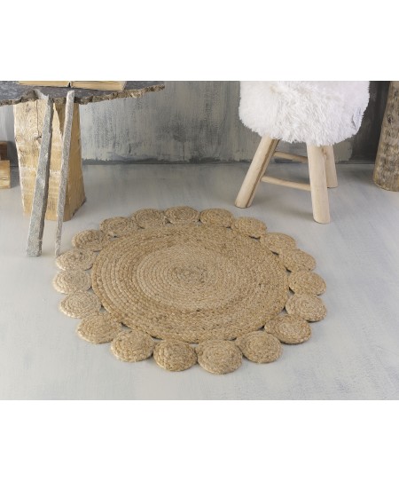 Χαλί (120cm) RATTAN FLOWER, RYTHMOS HOME 