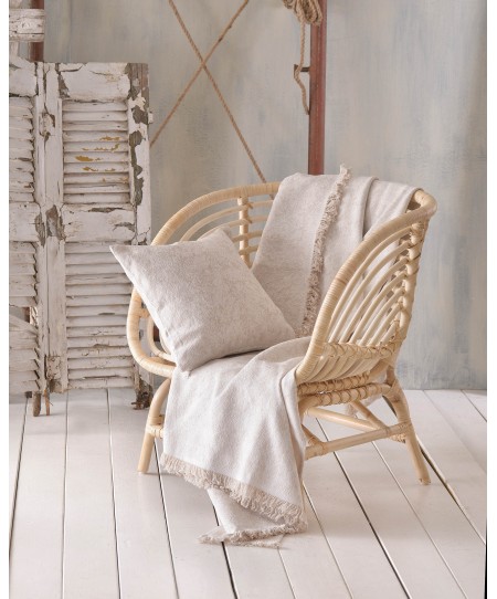 Ριχτάρι τριθέσιου (180Χ280) XAVIERA ECRU, RYTHMOS HOME 