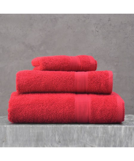 Πετσέτα μπάνιου (100Χ150) ILLUSION RED, RYTHMOS HOME 