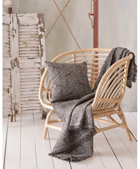 Ριχτάρι τετραθέσιου (180Χ330) XAVIERA GREY- BROWN, RYTHMOS HOME 