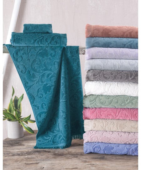 Σετ πετσέτες μπάνιου 3 τεμ. (σε κουτί)  SIENNA ΓΚΡΙ ΑΝΟΙΧΤΟ, RYTHMOS HOME