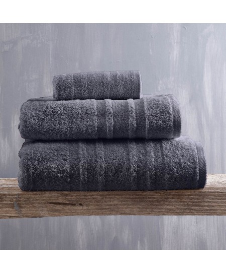 Σετ πετσέτες 5 τεμ. LAURA DARK GREY, RYTHMOS HOME 