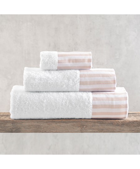 Σετ πετσέτες 3 τεμ. (ΣΕ ΣΑΚΟΥΛΑ) ELOISE BEIGE, RYTHMOS HOME