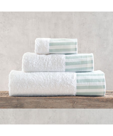 Σετ πετσέτες 3 τεμ. (ΣΕ ΣΑΚΟΥΛΑ) ELOISE GREEN, RYTHMOS HOME