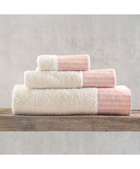 Σετ πετσέτες 3 τεμ. (ΣΕ ΣΑΚΟΥΛΑ) MASTERS PINK, RYTHMOS HOME