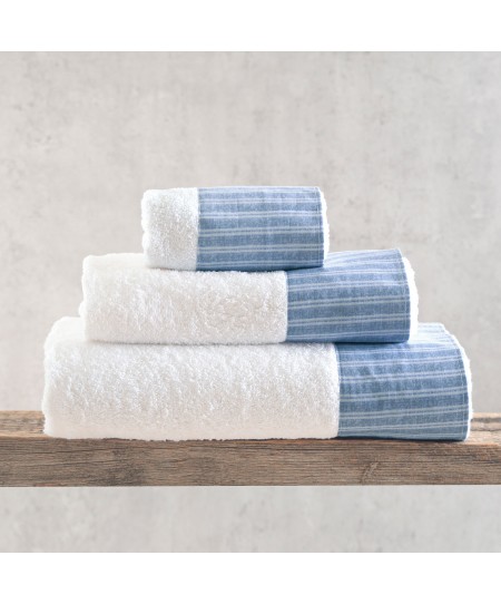 Σετ πετσέτες 3 τεμ. (ΣΕ ΣΑΚΟΥΛΑ) MASTERS BLUE, RYTHMOS HOME