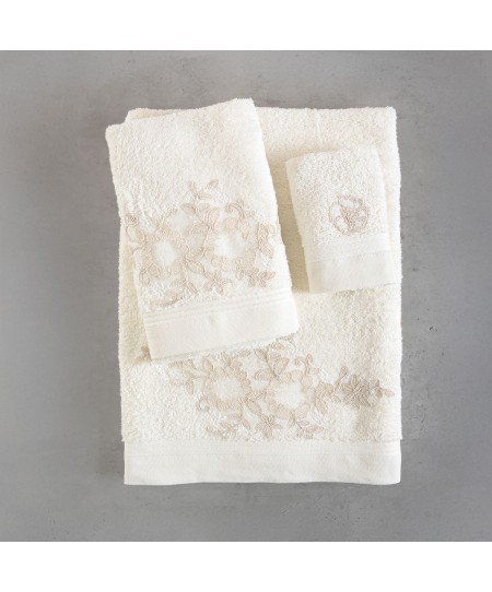 Σετ πετσέτες μπάνιου 3 τεμ. RHEA ECRU, RYTHMOS HOME