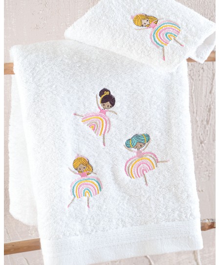 Σετ πετσέτες μπάνιου 2 τεμ. RAINBOW GIRLS, RYTHMOS HOME