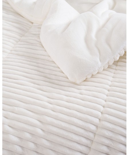  Κουβερτοπάπλωμα Υ/Δ (220Χ240) ETOILE WHITE, RYTHMOS HOME