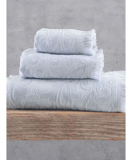 Σετ πετσέτες μπάνιου 3 τεμ. (σε κουτί)  SIENNA ΓΚΡΙ ΑΝΟΙΧΤΟ, RYTHMOS HOME