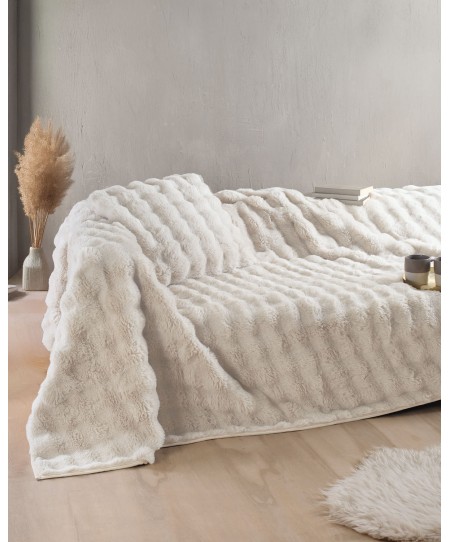 Ριχτάρι Τριθέσιου Καναπέ (180x280) Rabbit Beige, Rythmos Home