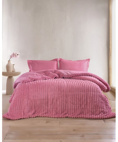  Κουβερτοπάπλωμα Υ/Δ (220Χ240) BUTTER PINK, RYTHMOS HOME