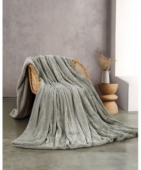  Κουβέρτα Fleece Υπέρδιπλη Jollein Grey (220x240), Rythmos Home