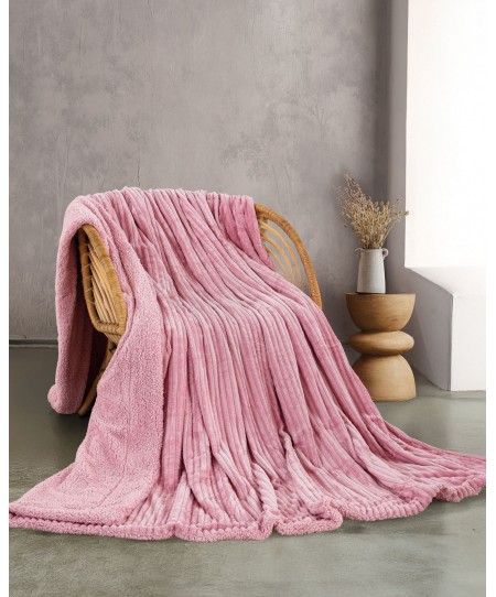  Κουβέρτα Fleece Υπέρδιπλη Jollein Pink (220x240), Rythmos Home