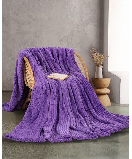  Κουβέρτα Fleece Υπέρδιπλη Jollein Purple (220x240), Rythmos Home