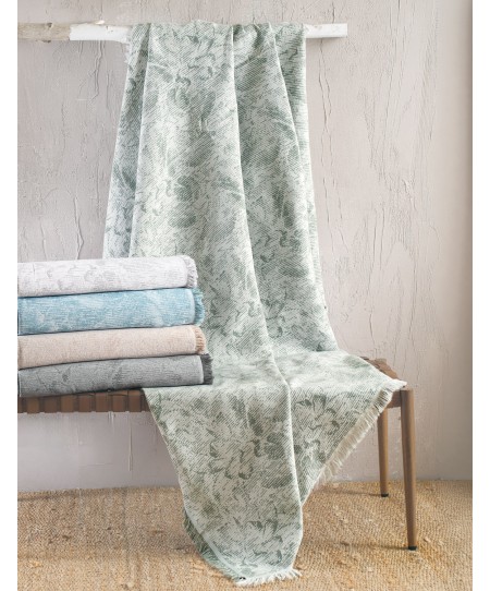 ΡΙΧΤΑΡΙ ΤΡΙΘΕΣΙΟΥ (180Χ280) PEONY KHAKI, RYTHMOS HOME