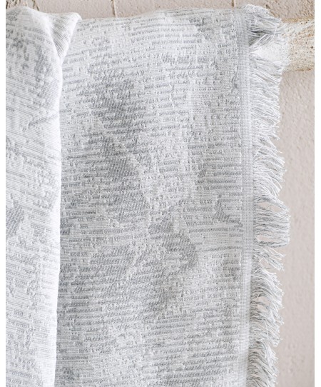 ΡΙΧΤΑΡΙ ΤΡΙΘΕΣΙΟΥ (180Χ280) PEONY LIGHT GREY, RYTHMOS HOME
