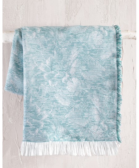 ΡΙΧΤΑΡΙ ΤΡΙΘΕΣΙΟΥ (180Χ280) PEONY BLUE, RYTHMOS HOME