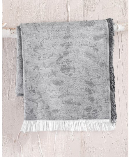 ΡΙΧΤΑΡΙ ΤΡΙΘΕΣΙΟΥ (180Χ280) PEONY DARK GREY, RYTHMOS HOME