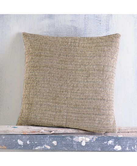 Διακοσμητική μαξιλαροθήκη (40Χ40) RACHELL ΜΠΕΖ ΣΚΟΥΡΟ, RYTHMOS HOME
